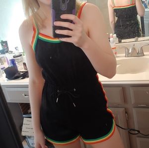 Rainbow Trim Romper